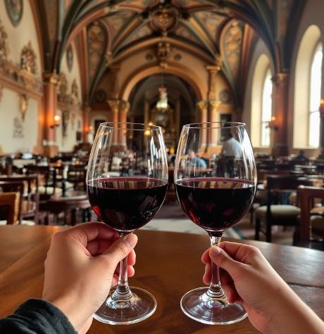 sklenice borůvková v zámku min